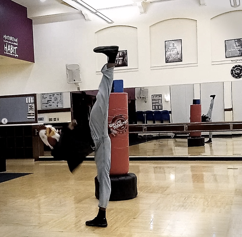 Coach Tactus XII — high kick on punching bag